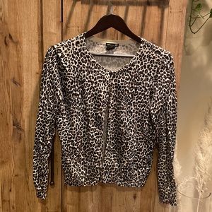 H&M cheetah cardigan